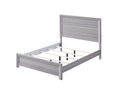 Rustic 1Pc Wooden Bedroom Furniture Twin Size Youth Panel Bed Gray Finish Contemporary Style Gray Wood