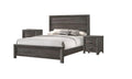 Rustic 1Pc Wooden Bedroom Furniture Full Size Panel Bed Gray Brown Finish Contemporary Style Brown Gray Wood