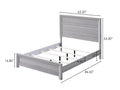 Rustic 1Pc Wooden Bedroom Furniture Queen Size Panel Bed Gray Finish Contemporary Style Gray Wood