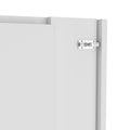Toscana Wall Foldable Table With Multiple Shelves, White White Particle Board Particle Board