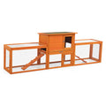 Large Three Box Rabbit Cage,For Indoor And Outdoor Use, Orange Orange Metal