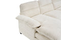 U Shaped Profile Sofa, Including Two Single Seats And Two Chaise, Modular Sofa, Chenille Sofa,White White Foam Polyester 4 Seat