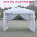 Canopy Sidewall For 10X10Ft Pop Up Canopy Tent, 3 Pack Sunwall, 2Pcs With Windows,1Pcs Without Windows.White White Polyester