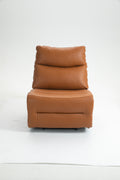 Lounge Chair Lift Chair Relax Sofa Chair Sitting Room Furniture Sitting Room Power Supply Elderly Electric Lounge Chair Orange Leather