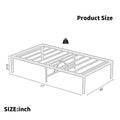 Metal Platform Bed Frame ,Sturdy Metal Frame, No Box Spring Needed Twin Twin Black Metal