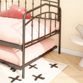 Fox Twin Daybed With Twin Trundle, Black Box Spring Not Required Twin Black Metal Bedroom Daybeds Metal