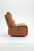 Lounge Chair Lift Chair Relax Sofa Chair Sitting Room Furniture Sitting Room Power Supply Elderly Electric Lounge Chair Orange Leather