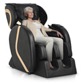 Massage Chair Recliner With Zero Gravity With Full Body Air Pressure Black Pu Leather