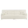 111.81'' Soft Thick Fuzzy Faux Rabbit Fur Couch Sofa ,Luxury Cute Cozy Furry Couch,Plush Warm Fleece Fluffy Ultra Soft Fabric Sofa,Beige. Beige Faux Fur