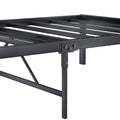 Metal Platform Bed Frame ,Sturdy Metal Frame, No Box Spring Needed Twin Twin Black Metal