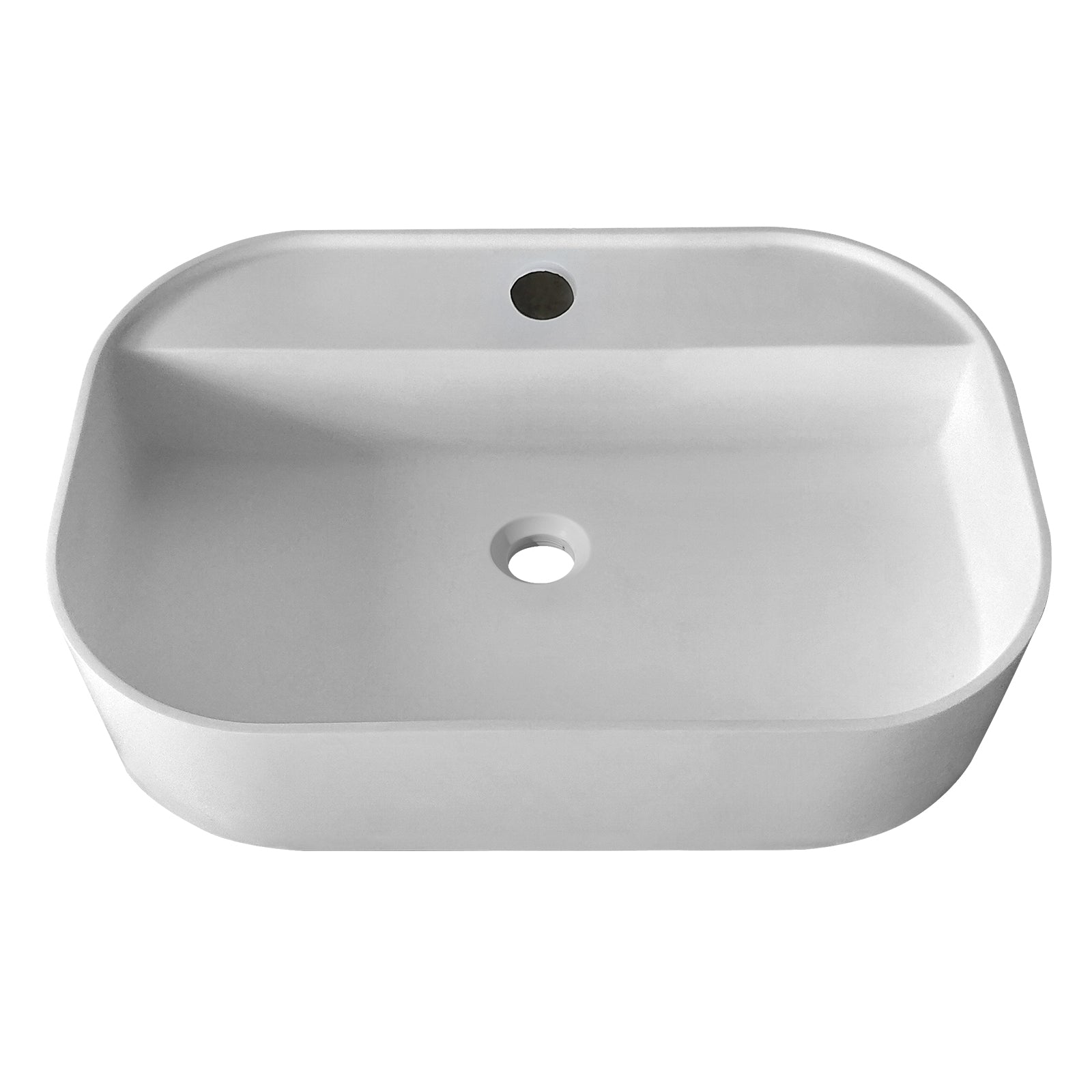 23.6" Solid Surface Basin White Bathroom Classic,Luxury,Modern Solid Surface Solid Surface