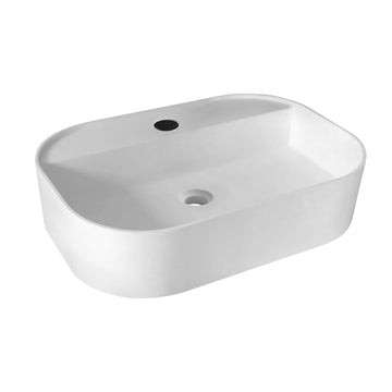 23.6" Solid Surface Basin White Bathroom Classic,Luxury,Modern Solid Surface Solid Surface