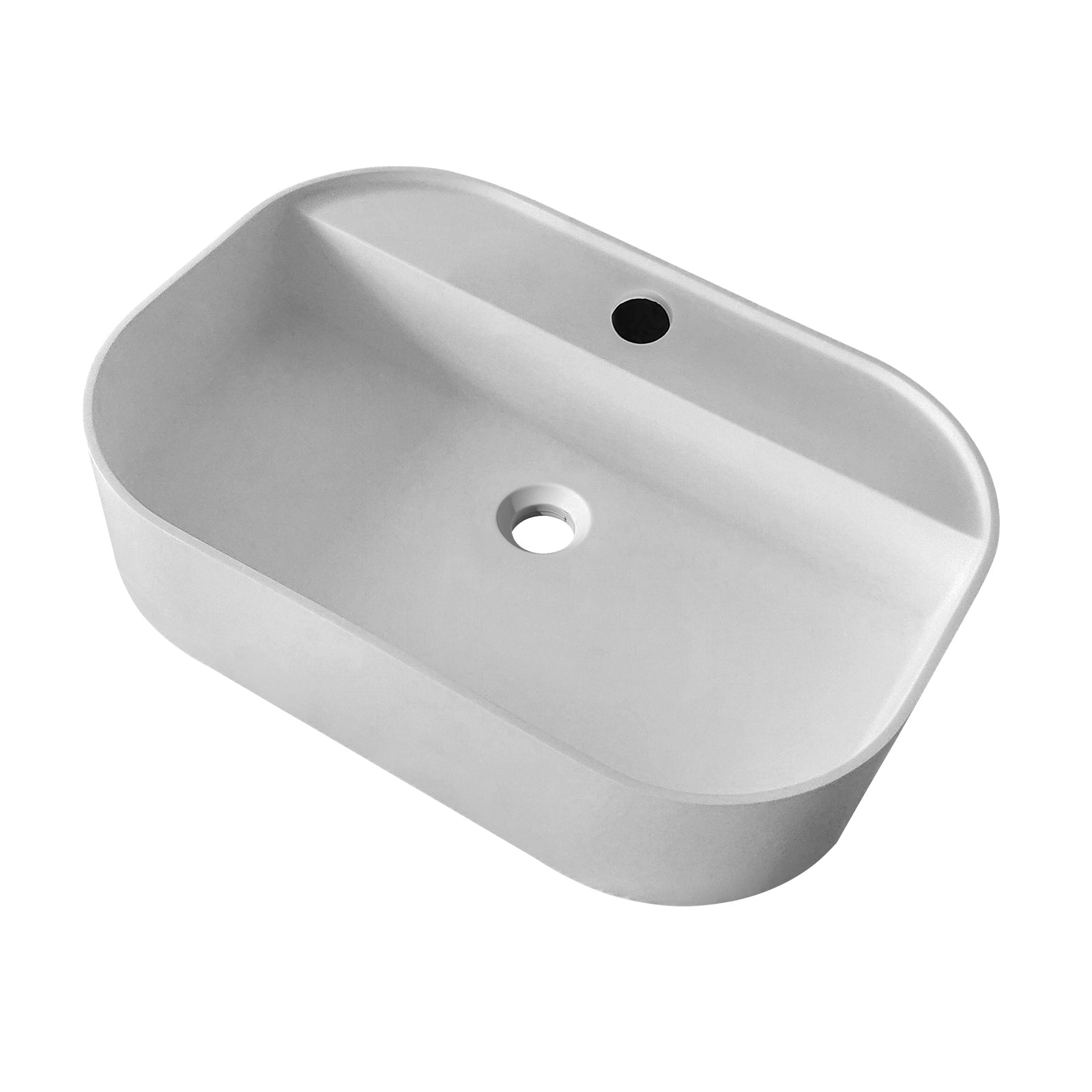 23.6" Solid Surface Basin White Bathroom Classic,Luxury,Modern Solid Surface Solid Surface