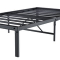 Metal Platform Bed Frame ,Sturdy Metal Frame, No Box Spring Needed Twin Twin Black Metal