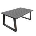 Colorado Outdoor Patio Furniture Brown Cast Aluminum Modern Rectangular Coffee Table Brown Aluminium Aluminum