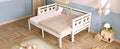 Twin Extending Daybed With Trundle, Wooden Daybed, White Twin White Solid Wood Mdf