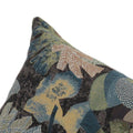 Contemporary Style Floral Designed Set Of 2 Throw Pillows, Multicolor Multicolor Polyester