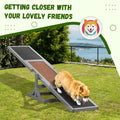 Pawhut Wooden Dog Agility Seesaw For Training And Exercise, Platform Equipment Run Game Toy, Weather Resistant Pet Supplies, 71