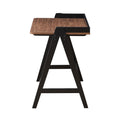 Writing Desk With Usb Ports In Walnut And Black Walnut Black Writting Desk Rectangular Rubber Wood