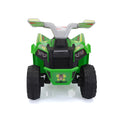 6V Kids Electric Atv, Toddler Ride On Car With Trailer, Music, Bluetooth And Power Display For Boys And Girls, Green Green Polypropylene