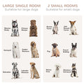 Pawhut Dog Crate Furniture For Large Dogs Or Double Dog Kennel For Small Dogs With Shelves, Sliding Doors, 47