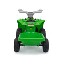 6V Kids Electric Atv, Toddler Ride On Car With Trailer, Music, Bluetooth And Power Display For Boys And Girls, Green Green Polypropylene