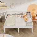 Twin Extending Daybed With Trundle, Wooden Daybed, White Twin White Solid Wood Mdf