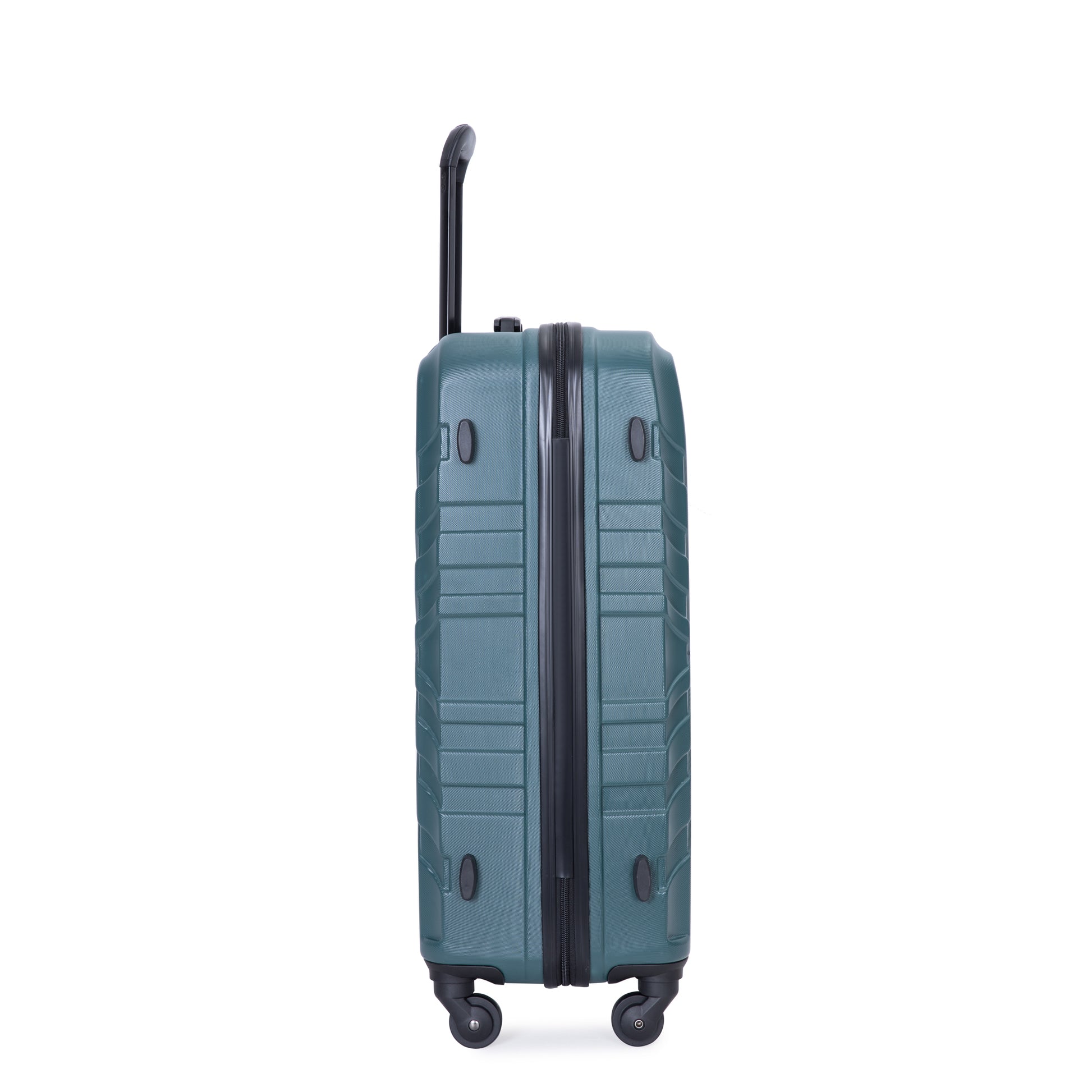 3 Piece Luggage Sets Abs Lightweight Suitcase With Two Hooks, Spinner Wheels, Tsa Lock, 20 24 28 , Dark Green Dark Green Abs