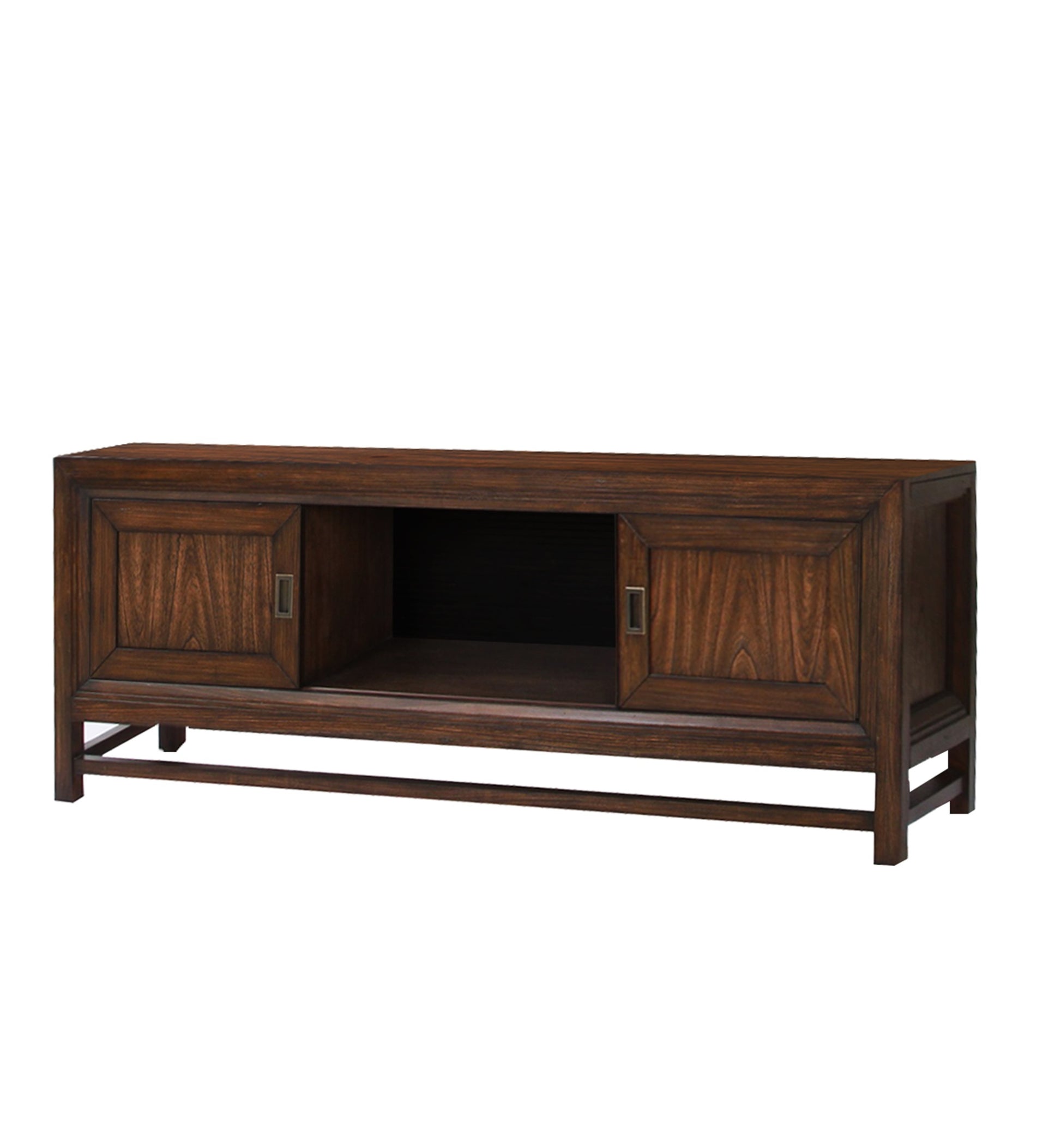 Branson 74" Tv Stand Console, For Tvs Up To 85 Inches, No Assembly Required, Two Tone Finish Brown Brown Primary Living Space 70 79 Inches 80 89 Inches American Design,Transitional Pine 85 Inches Pine