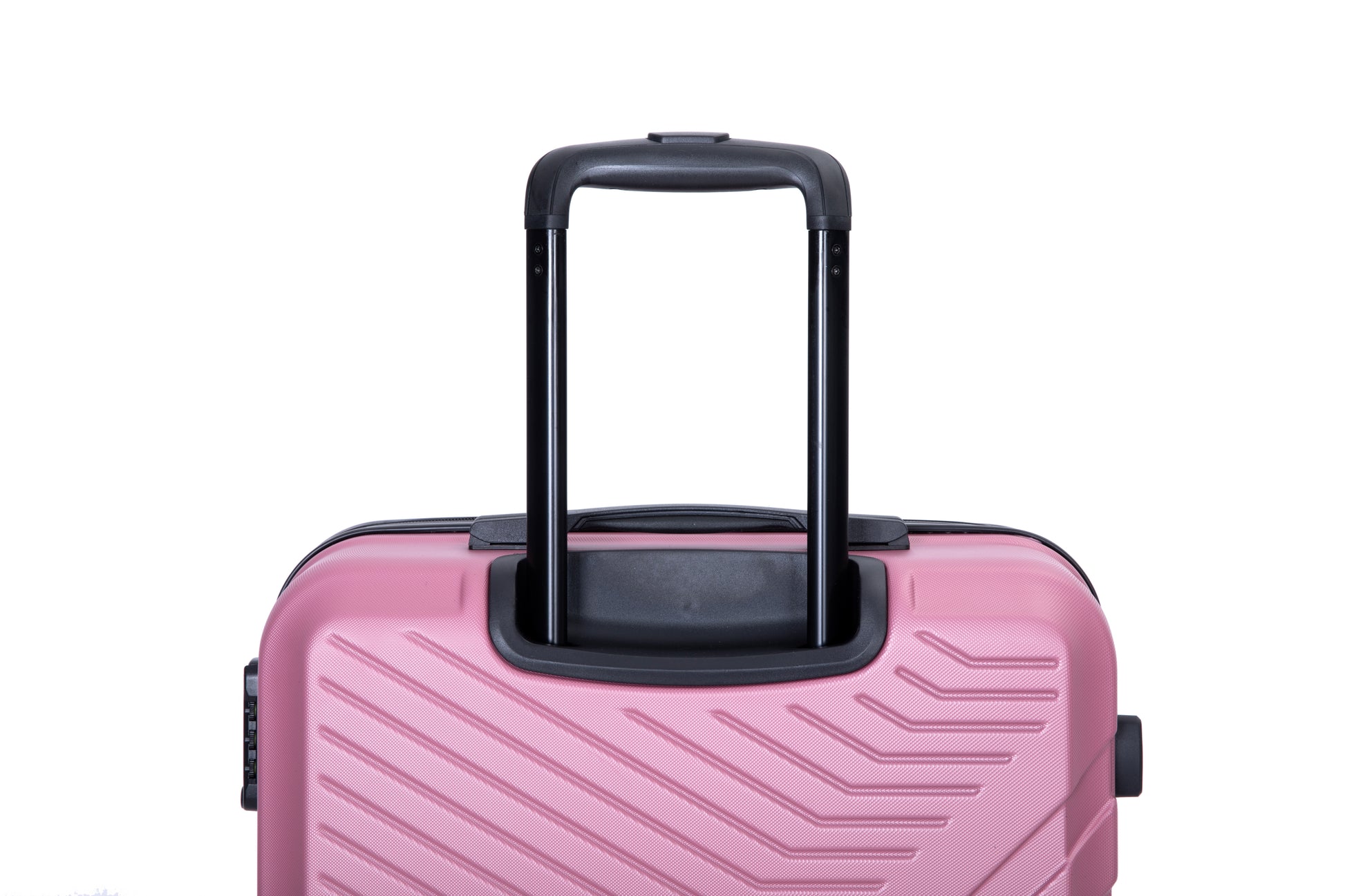 3 Piece Luggage Sets Abs Lightweight Suitcase With Two Hooks, Spinner Wheels, Tsa Lock, 20 24 28 , Pink Pink Abs