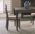 Middleton 72 Inch Dining Table, Extends To 90 Inches, Vintage Hazel Finish Greige Seats 8 Gray Dining Room European,Modern,Transitional Freestanding Poplar Rectangular Kitchen & Dining Tables Rectangular Wood