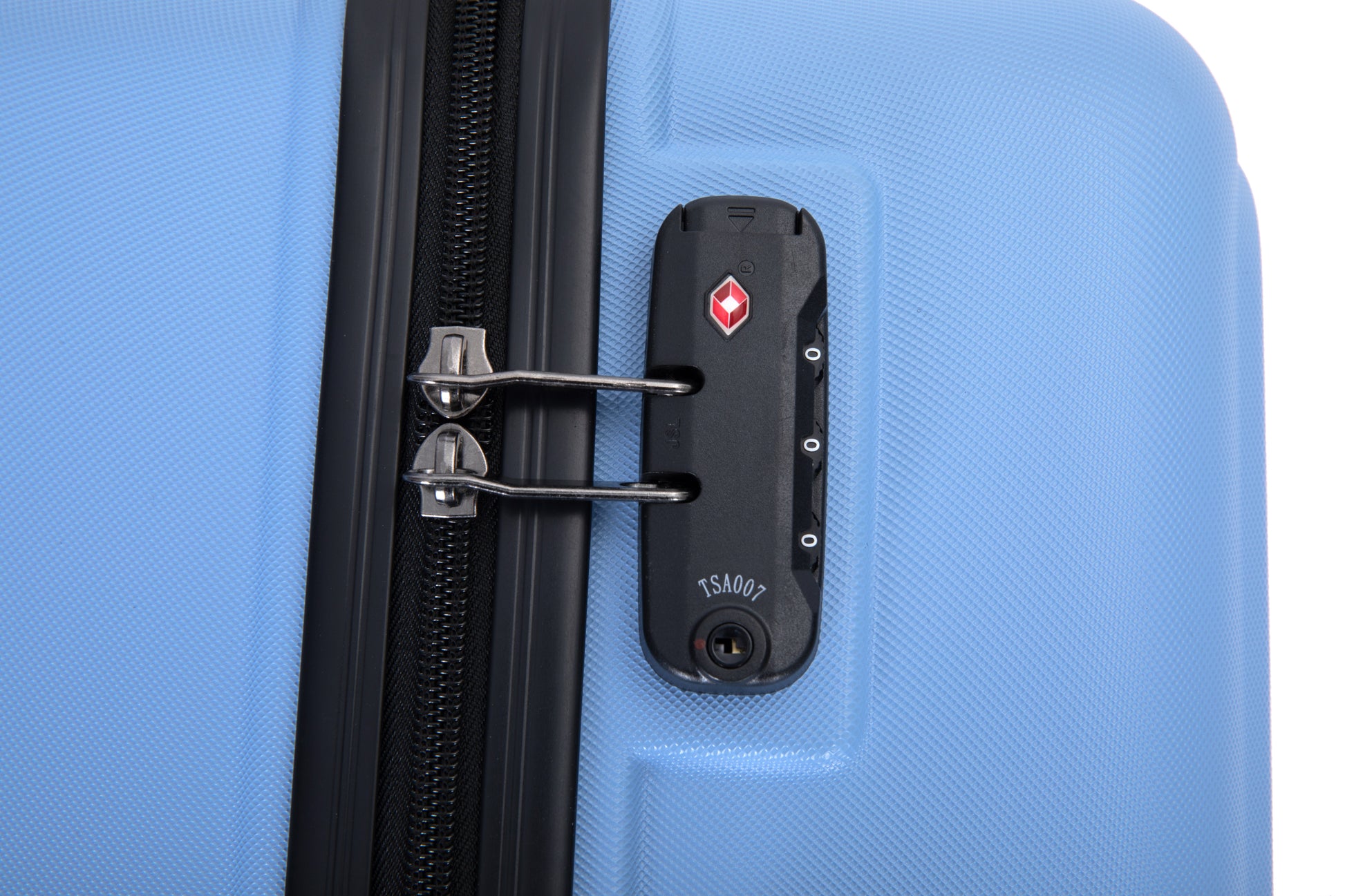 3 Piece Luggage Sets Abs Lightweight Suitcase With Two Hooks, Spinner Wheels, Tsa Lock, 20 24 28 Light Blue Light Blue Abs