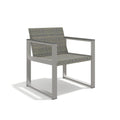 Aluminum And Rattan Modern 4 Piece Sofa Seating Group For Patio Garden Outdoor Yes Complete Patio Set Gray Silver Mildew Resistant Frame Fade Resistant Cushion Garden & Outdoor Modern Complete Patio Sets Aluminium Aluminium