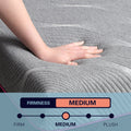12 Inch Refresh Hybrid Cooling Fast Responding Latex Foam And Coil Adult Mattress, King Size Blue Bedroom Foam Spring King