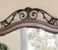 Barclay Mirror, No Assembly Required, Rustic Acacia Finish Brown Traditional Acacia Wood