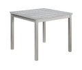 5 Piece Wooden Dining Table Set, Kitchen Table Set With A Square Table And 4 Upholstered Chairs, Wooden Dining Room Table With Crystal Decoration And Chairs Set For Kitchen, Dining Room, Silver Grey Beige Silver Gray Seats 4 Dining Room 4 Leg Square