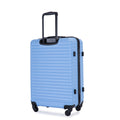 3 Piece Luggage Sets Abs Lightweight Suitcase With Two Hooks, Spinner Wheels, Tsa Lock, 20 24 28 Light Blue Light Blue Abs