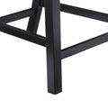 5 Piece Dining Table And Chair Set, Wooden Dining Table And Chair With 4 Chairs For Small Spaces, Modern Square Counter Height Dining Table, Compact Mid Century Modern Home Table And Chair Set, Uphols Black Gray Solid Wood Mdf
