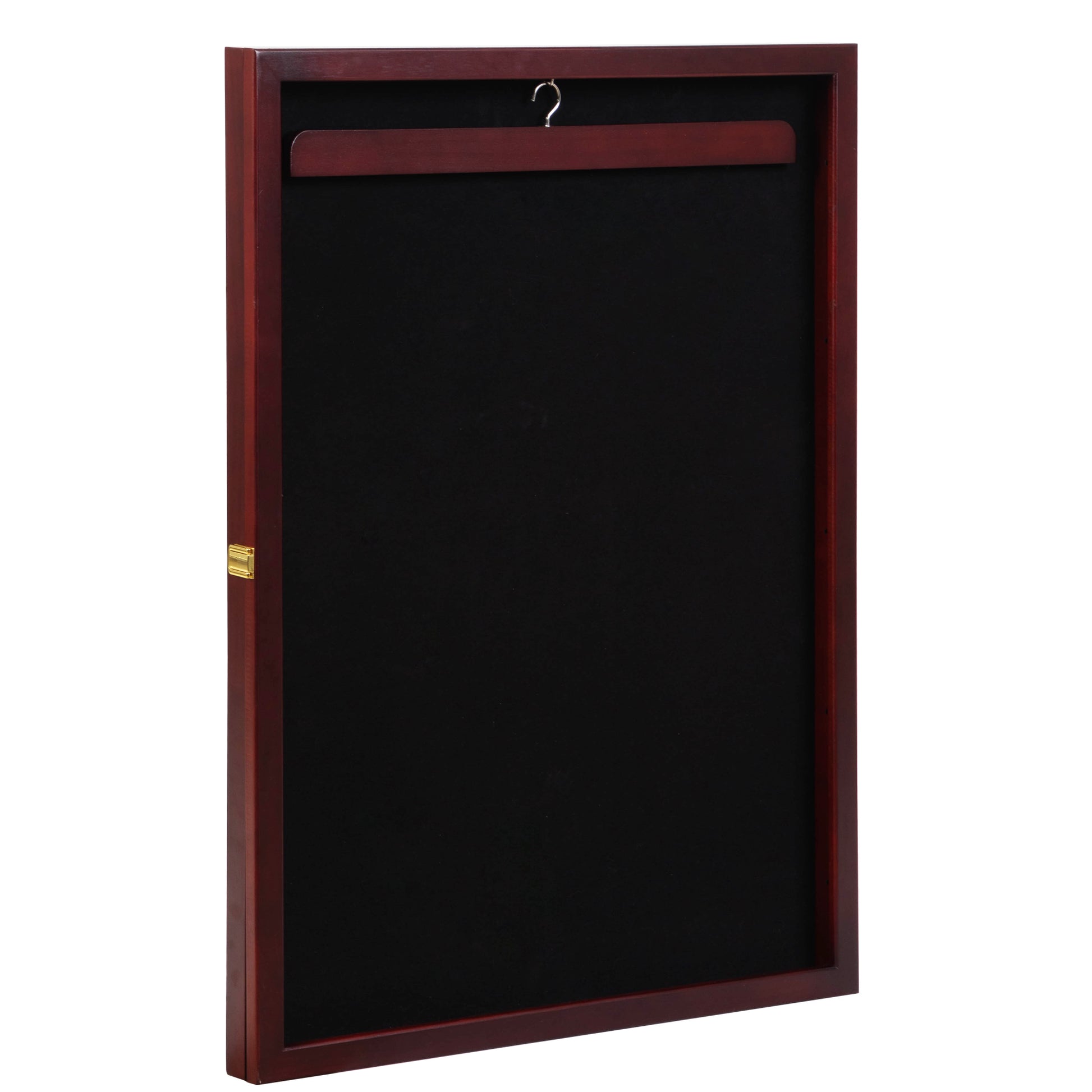 Jersey Frame Display Case With Lengthened Hanger For Baseball Basketball Football Hockey Sport Shirt And Uniform, Brown Brown Pine