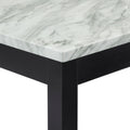 5 Piece Dining Table And Chair Set, Wooden Dining Table And Chair With 4 Chairs For Small Spaces, Modern Square Counter Height Dining Table, Compact Mid Century Modern Home Table And Chair Set, Uphols Black Gray Solid Wood Mdf
