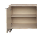 Accent Cabinet Farmhouse Style 4 Door Wooden Cabinet Sideboard Buffet Server Cabinet Storage Cabinet, For Living Room, Entryway, Hallway, Office, Kitchen And Dining Room, Natural Wood Wash Natural