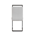 51 Inch Glass Dining Table Set For 4, Dining Table & Chair Sets With Black Metal Legs For Kitchen, Modern Rectangle Tempered Glass Table Top And Pu Dining Armless Chair For Dining Room Transparent Glass