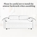 54 Inch Velvet Pink Sofa Sofa Bed Multi Purpose Living Room Retractable Bed Pink Velvet