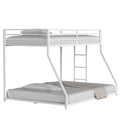 Same As B083P160614 Adam Twin Over Full Metal Bunk, White Full Box Spring Not Required White Metal Bedroom Bunk Metal Metal