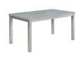 Wooden Dining Rectangular Table With Bench, Kitchen Table With Bench For Small Space, 6 Person Dining Table, Silver Grey Beige Silver Gray Seats 6 Dining Room Rectangular 4 Leg Rectangular Dining Table With Chair And Bench Solid Wood Mdf