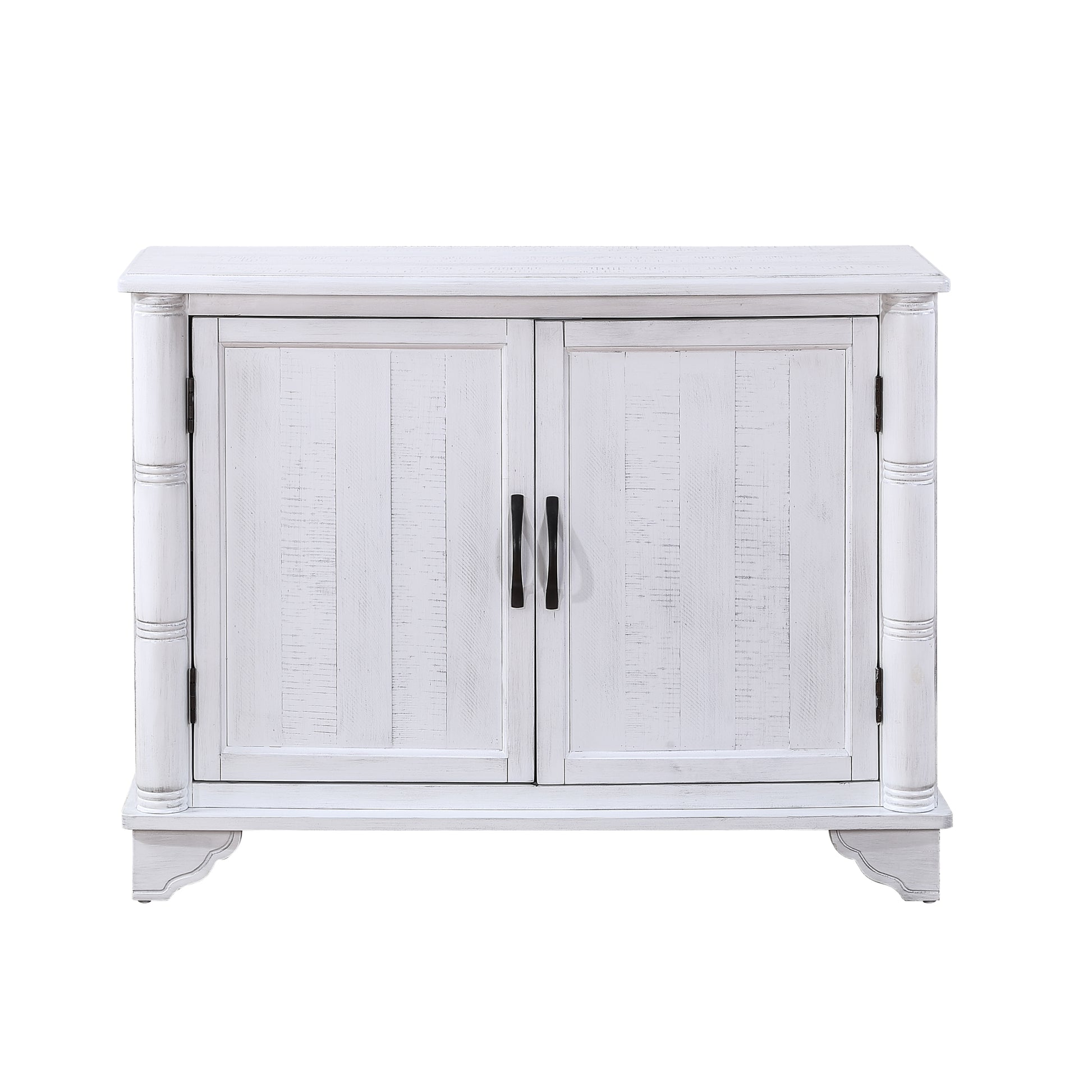 40" Console Table With Storage Shelf, Retro Entryway Table With Adjustable Storage Shelf, Sofa Couch Table For Hallway, Entry Way, Living Room, Foyer, Antique White Antique White Pine
