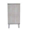 Accent Cabinet 4 Shutter Door Wooden Cabinet Sideboard Buffet Server Cabinet Storage Cabinet, For Living Room, Entryway, Hallway, Office, Kitchen And Dining Room, Distressed White White Washed Farmhouse,Shabby Chic Fir Solid Wood Mdf