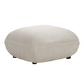 Mid Century Modern Couch 3 Seater Sofa With Ottoman Upholstered Footrest Stool Ottoman Foot Stool For Living Room, Bedroom, Beige Beige Boucle