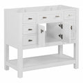 36'' Bathroom Vanity Without Top Sink, White Cabinet Only, Modern Bathroom Storage Cabinet With 2 Soft Closing Doors And 6 Drawers Not Include Bathroom Vanity Sink 4 White 2 1 Soft Close Doors