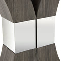 Modern Minimalist Style Natural Gray Wood Foyer Table, Equipped With Mdf Wood Tabletop And Mdf Stainless Steel Bracket, Enhances The Beauty And Artistic Atmosphere Of The Home, Suitable For Foyer .Fxg Gray Mdf